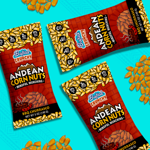 3 Pack Andean Corn Nuts - BBQ CHURRASCO